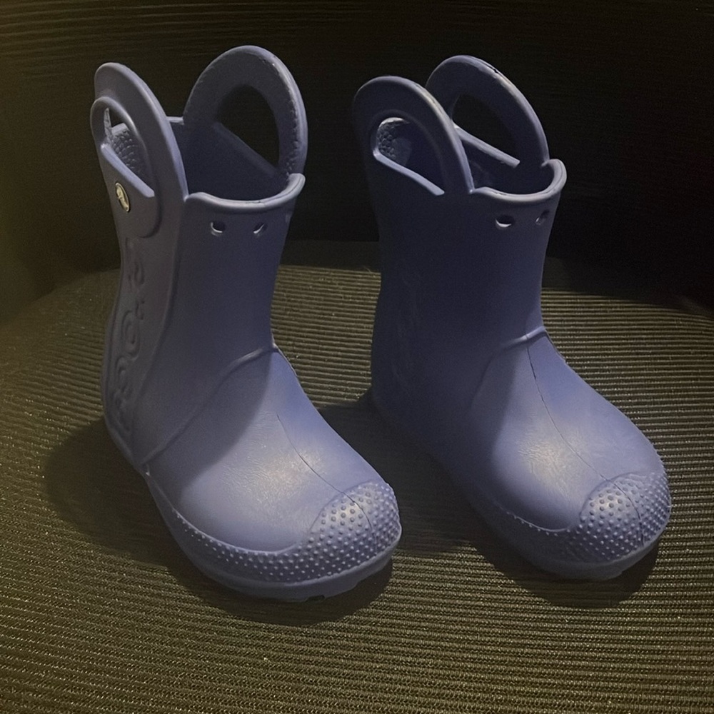 Crocs Blue Kids Rain Boots